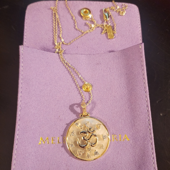 Melinda Maria Gold Zodiac Medallion Taurus Pendant Necklace - Picture 1 of 2